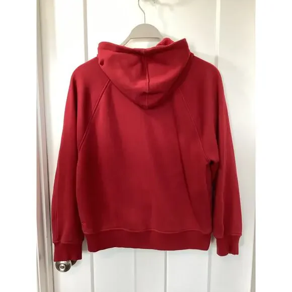 Athleta Women's Clover Berry Cozy Karma Hooded Sweatshirt Maroon Size Medium - Picture 7 of 11